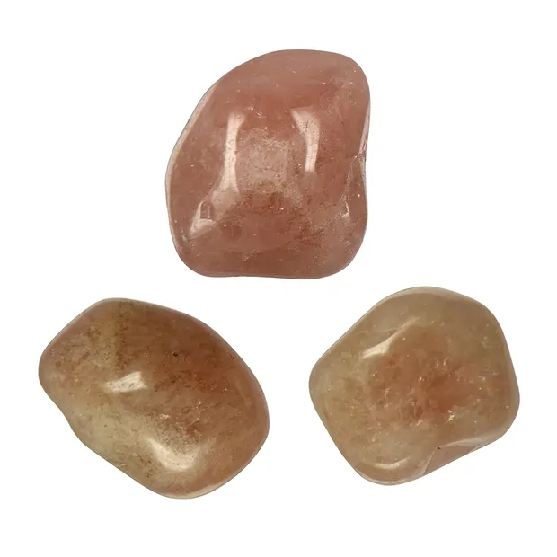 Trommelsteine Granat (Grossular), ca. 2,0cm (3 St./VE) | Marco Schreier