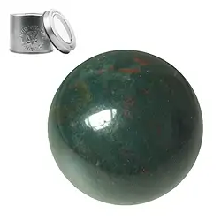0508701041 Massage ball Heliotrope (Bloodstone), 4.0cm, in gift box | Marco Schreier