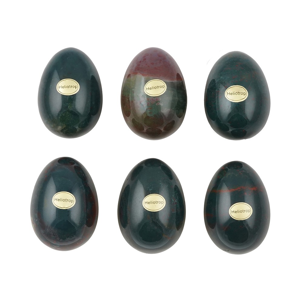 Heliotropo huevo, 5,0 cm | piedras preciosas, piedras curativas y joyería