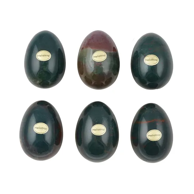 Oeuf Héliotrope, 5,0cm | Pierres précieuses, pierres thérapeutiques & bijoux