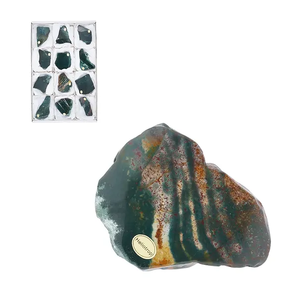 Slabs Heliotrope (Bloodstone), 07 - 09cm (12 pcs./ PU) | Marco Schreier