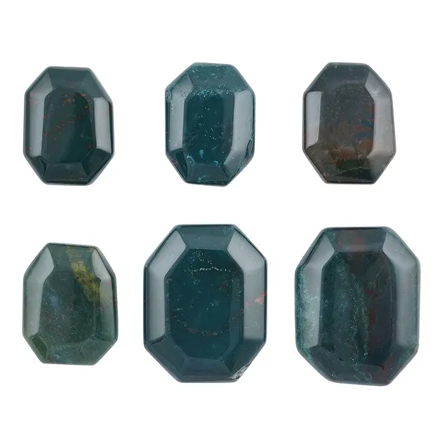 Flatstone Heliotrope (Bloodstone), 4.0 x 3.0cm | gems, healing stones & jewelry