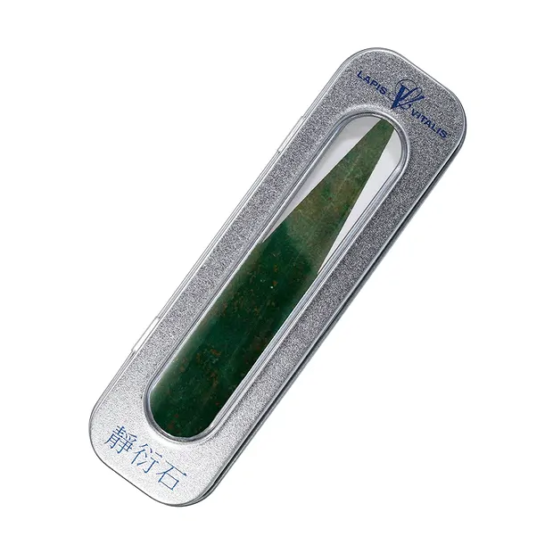 Massage stylus Heliotrope (Bloodstone) thick, in gift box | Marco Schreier