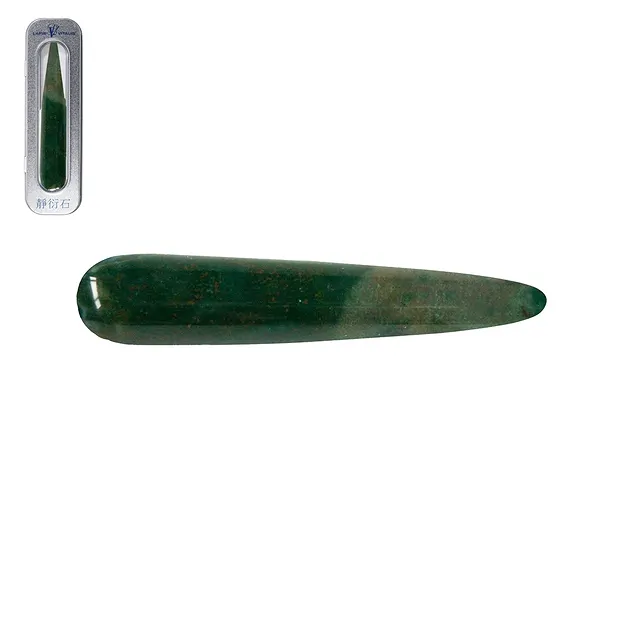 Massage stylus Heliotrope (Bloodstone) thick, in gift box | Marco Schreier