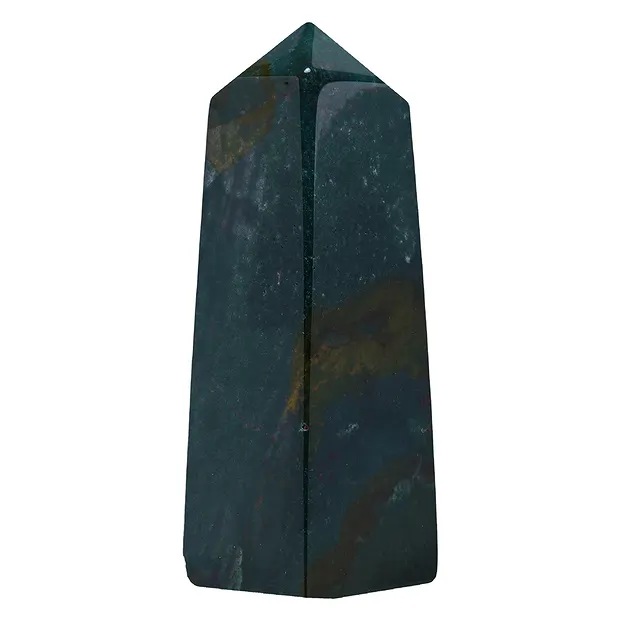 Obélisque Jaspe sanguin (Héliotrope), 12cm | Marco Schreier