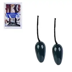 0508718002 Ear olives Heliotrope (Bloodstone), with info sheet, in pouch | Marco Schreier