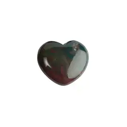 0508720250 Heart (pocket heart), Heliotrope (Bloodstone), 2.8cm (mini) | Marco Schreier