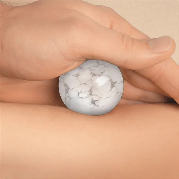 Massage-Kugel Magnesit, 4,0cm, in Geschenkdose | Marco Schreier