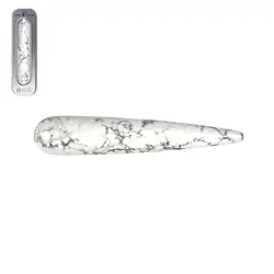 0509112091 Massage stylus Magnesite thick, in gift box | wholesaler gems & healing stones