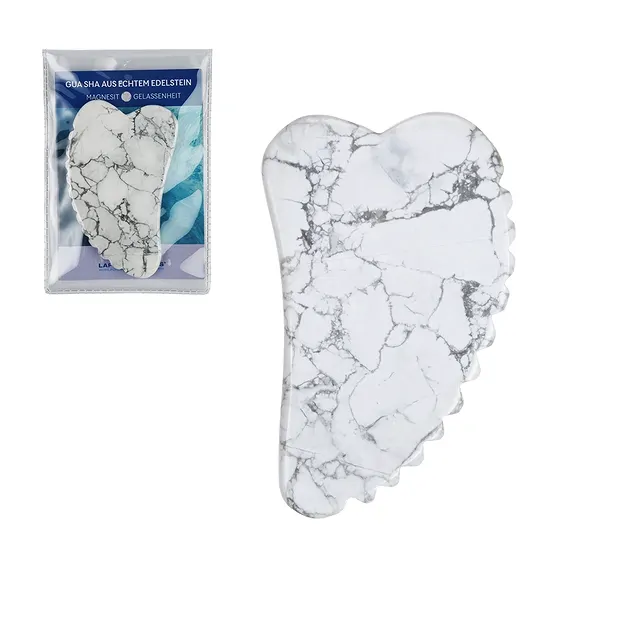Magnesita Gua Sha con dientes | piedras preciosas, piedras curativas y joyería