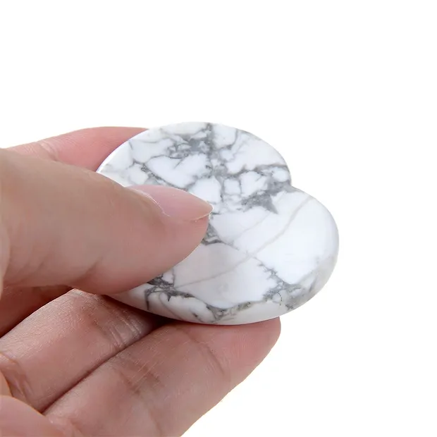 Touch Heart Magnesit mit Beileger in Pouch | GH Edelsteine, Heilsteine & Schmuck