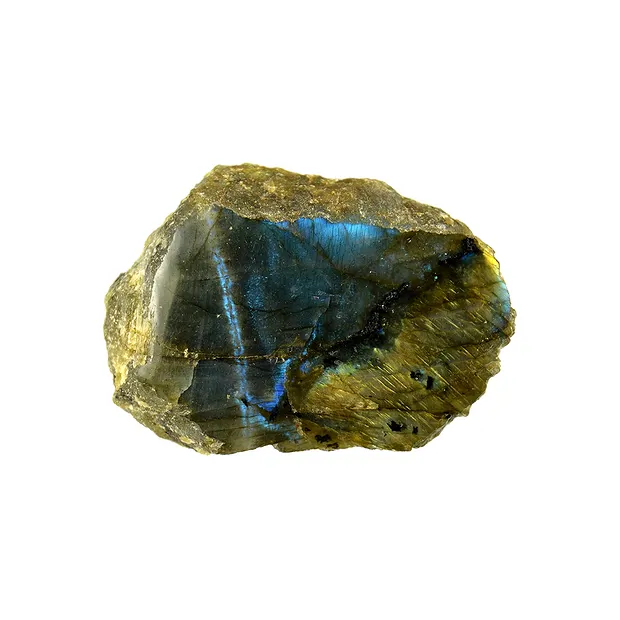 One side polished piece Labradorite semi-polished, 04 - 08cm | Marco Schreier