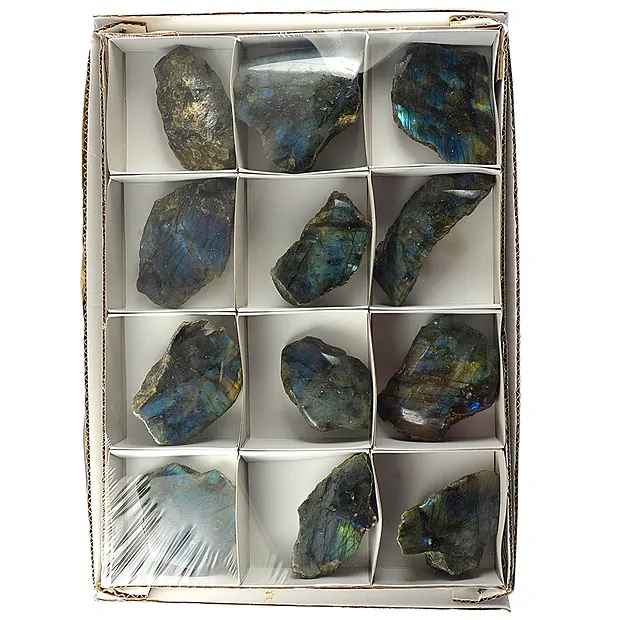 Anschliffe Labradorit, 07 - 09cm (12 St./VE) | Edelsteine, Heilsteine & Schmuck