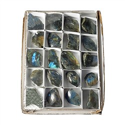 0510308020 Anschliffe Labradorit, 05 - 07cm (20 St./VE) | Edelsteine, Heilsteine & Schmuck