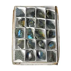 0510308020 One side polished pieces labradorite, 05 - 07cm (20 pcs./ PU) | Marco Schreier