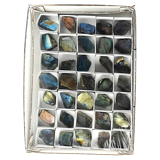 Anschliffe Labradorit, 04 - 06cm (35 St./VE) | Edelsteine, Heilsteine & Schmuck