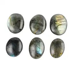 0510323002 Hand flatterer labradorite 2.7 - 3.6cm (6 pcs./ PU) | Marco Schreier