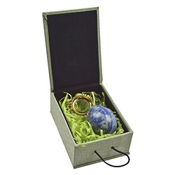 0510402011 Ei Lapis Lazuli, 5,0cm, mit Geschenkbox und Ständer | Marco Schreier