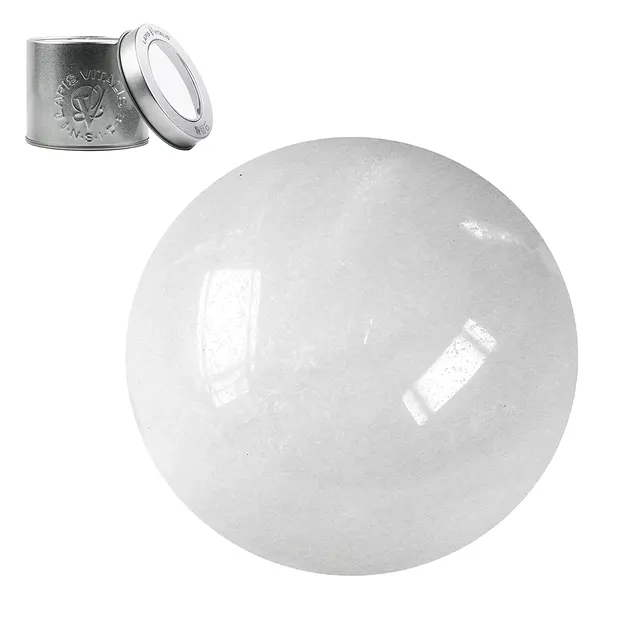 Boule de massage Quartz blanc, 4,0cm, en boîte cadeau | Marco Schreier