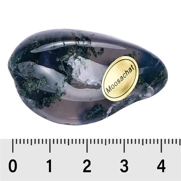 Trommelsteine Moosachat, 4,0 - 5,5cm (35 St./VE) | Marco Schreier