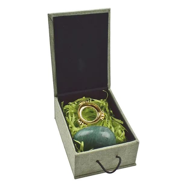 Ei Prasem, 5,0cm, mit Geschenkbox und Ständer | Edelsteine, Heilsteine & Schmuck