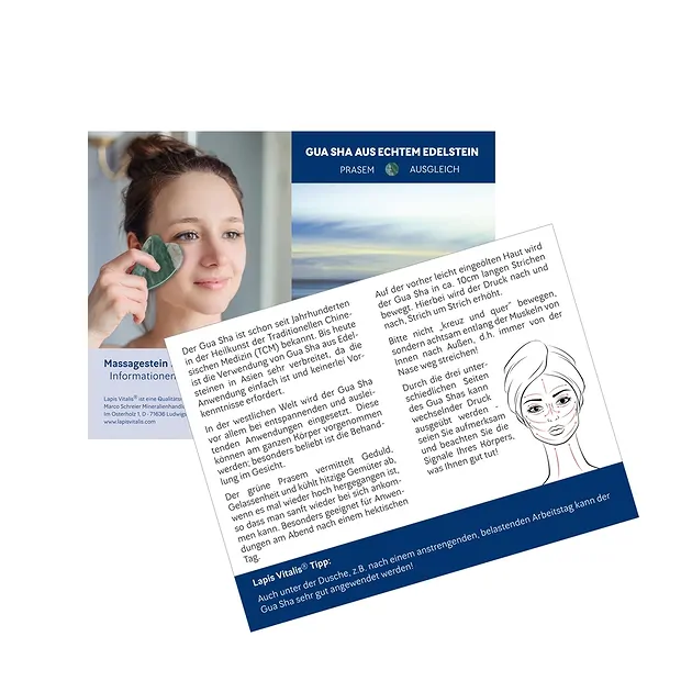 Gua Sha Quarzo Prasem | grossista - gemme, pietre preziose e curative, gioielli