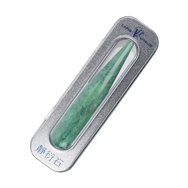 Massagegriffel Prasem dick, in Geschenkdose | Edelsteine, Heilsteine & Schmuck