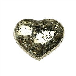 0512420452 Heart, Pyrite, 4.2 x 4.5 cm | Schreier wholesale; gems, healing stones &amp; jewelry