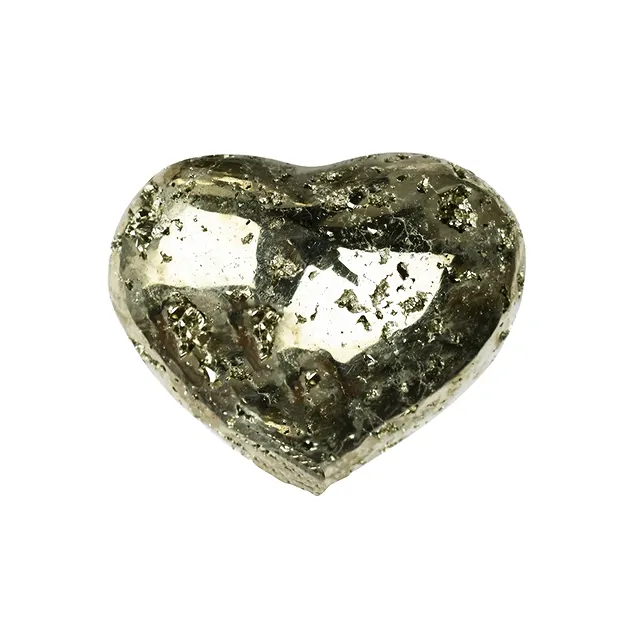 Corazón, Pirita, 4,2 x 4,5 cm | piedras preciosas, piedras curativas y joyería
