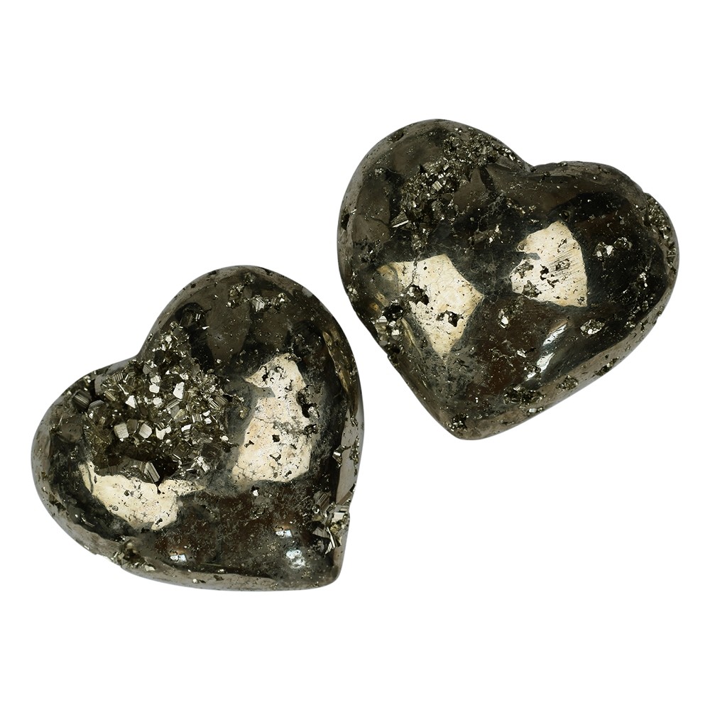 Heart, Pyrite, 4.5cm | Marco Schreier wholesale - gems, healing stones & jewelry