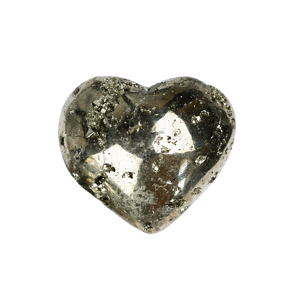 Heart, Pyrite, 4.5cm | Marco Schreier wholesale - gems, healing stones & jewelry