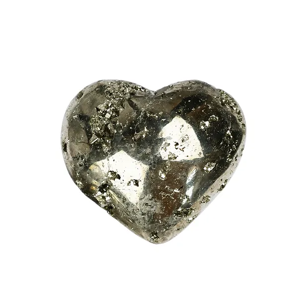 Heart, Pyrite, 4.5cm | Marco Schreier wholesale - gems, healing stones & jewelry