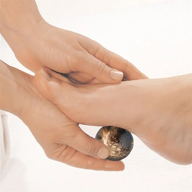 Sfera da massaggio in Quarzo fumé, 4,0 cm, confezione regalo | Marco Schreier