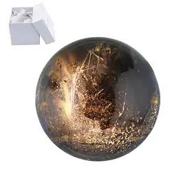 0512801041 Massage ball Smoky Quartz, 4.0cm, in gift box | wholesaler gems & healing stones