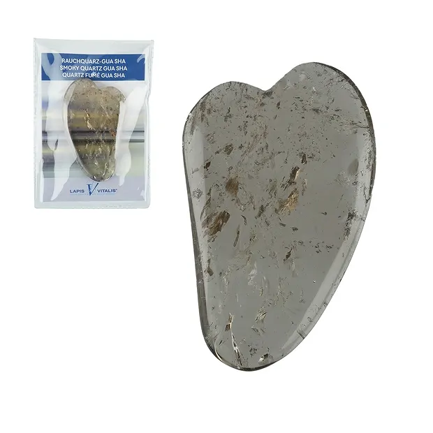 Gua Sha Quartz fumé | Pierres précieuses, pierres thérapeutiques & bijoux