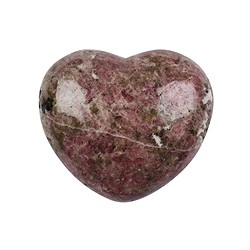 0513120451 Corazón abombado, Rodonita, 4,5 cm | Marco Schreier