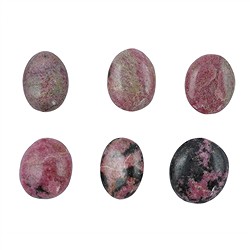 0513123002 Lente di pietra di Rodonite, 3,0 - 3,3 cm (6 pz./ UC) | Marco Schreier