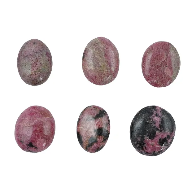Lente di pietra di Rodonite, 3,0 - 3,3 cm (6 pz./ UC) | Marco Schreier
