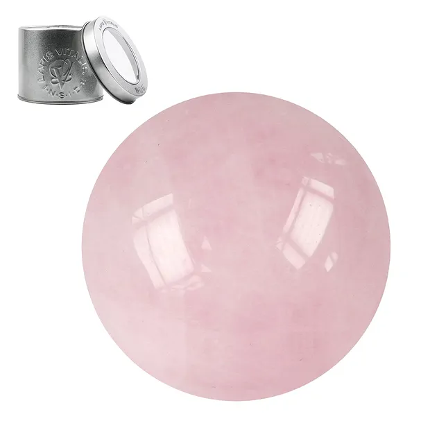 Palla da massaggio in quarzo rosa, 4,0 cm, in confezione regalo | Marco Schreier