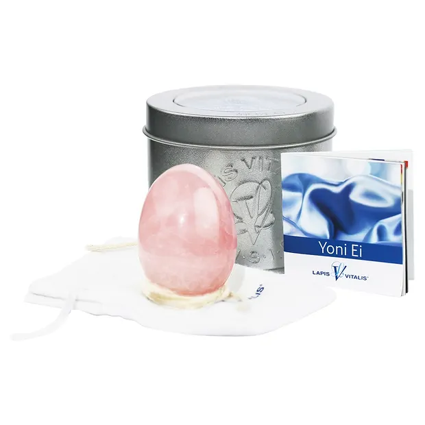 Yoni-Ei Rosenquarz, 4,0cm (mittel) | Großhandel Edelsteine, Heilsteine & Schmuck