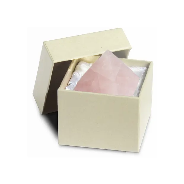 Rose Quartz Pyramid, 03cm, Gift Box | wholesaler gems, healing stones & jewelry