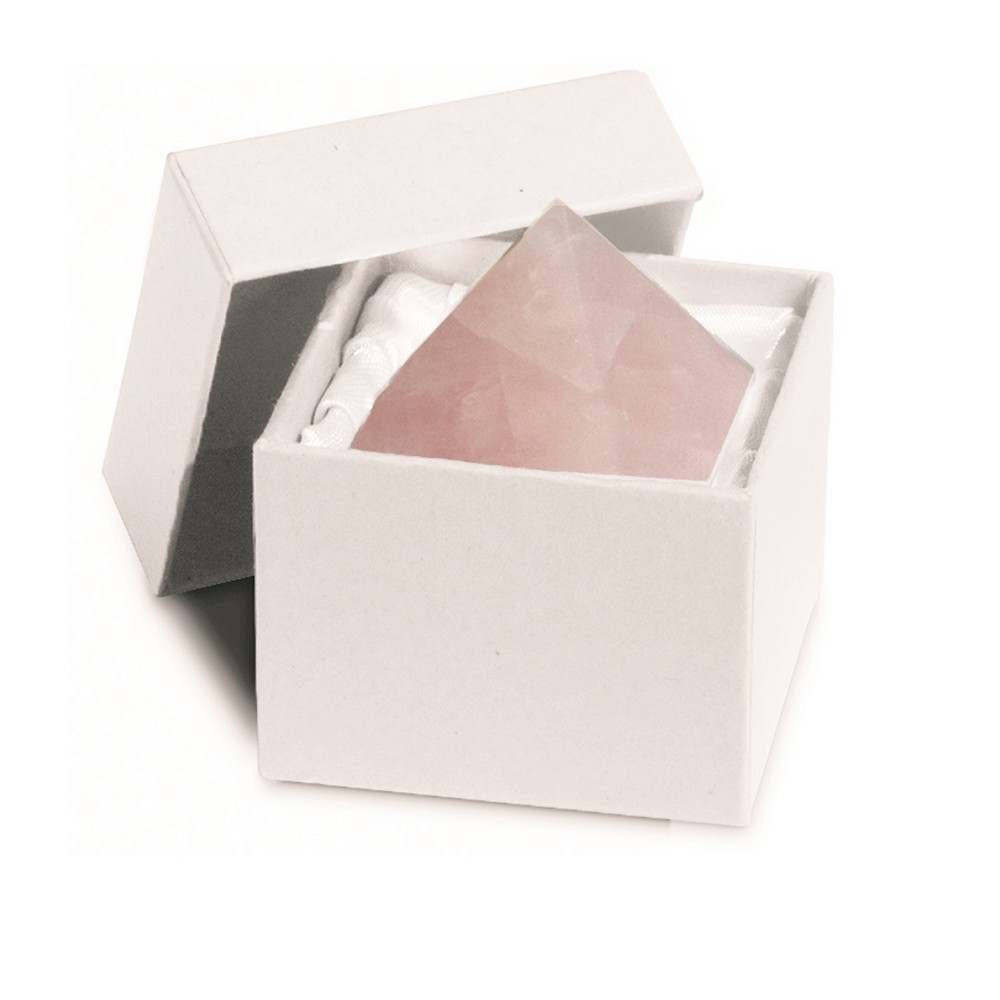 Pyramide Rosenquarz in Geschenkschachtel, 06cm | Marco Schreier