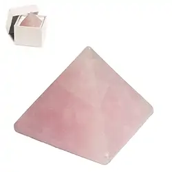 0513303600 Rose Quartz pyramid in gift box, 06cm | wholesale gems, healing stones & jewelry