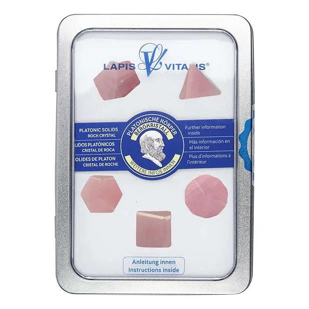 Platonic Solids Rose Quartz, 2cm (small) | wholesaler gems & healing stones