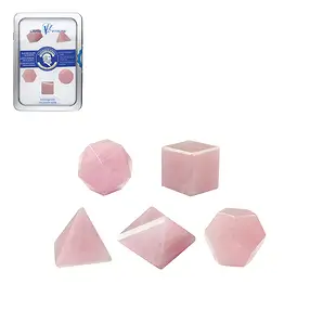 Solides de Platon Quartz rose, 2cm (petit) | Marco Schreier
