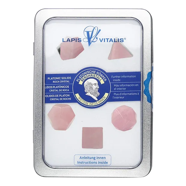 Platonic Solids Rose Quartz, 3cm (large) | wholesaler gems & healing stones