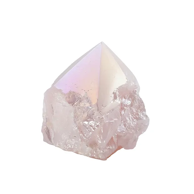 Pointe Quartz rose Aura polie, 5 - 6cm | Marco Schreier
