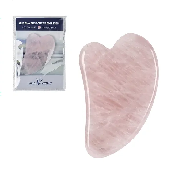 Gua Sha Rosenquarz | Marco Schreier Großhändler Edelsteine, Heilsteine & Schmuck