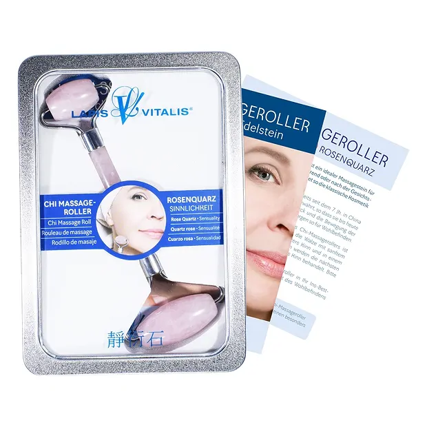 Chi-Massageroller Rosenquarz (Sinnlichkeit) | Edelsteine, Heilsteine & Schmuck