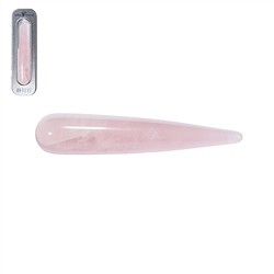 0513312091 Stilo da massaggio in quarzo rosa spesso, in confezione regalo | Marco Schreier